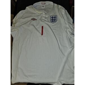 Umbro England National Football Team Banks #1 Jersey Shirt 2010 FIFA World Cup